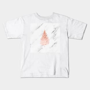 Rose gold christmas Kids T-Shirt